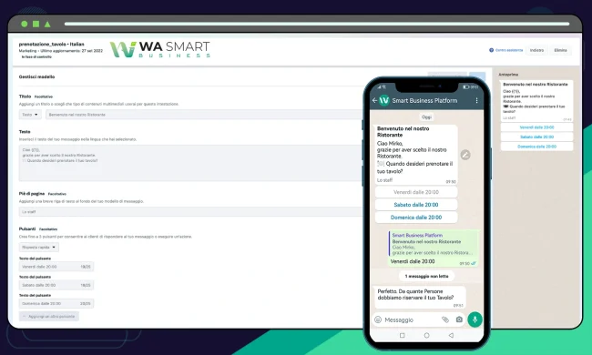 Messaggi automatici - Risposta rapida WA Smart Business