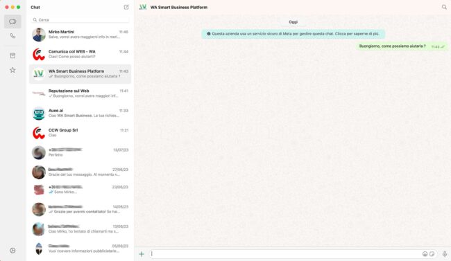 Nuova App di WhatsApp per-MAC