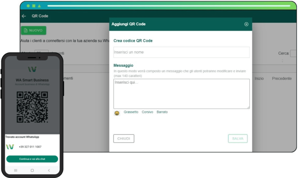 Qr Code interattivi WA Smart Business