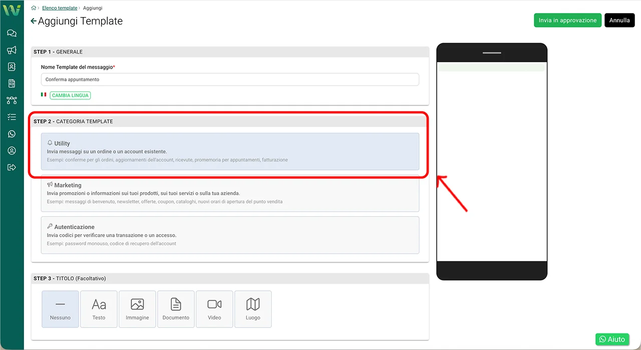 Step 2 Categoria template