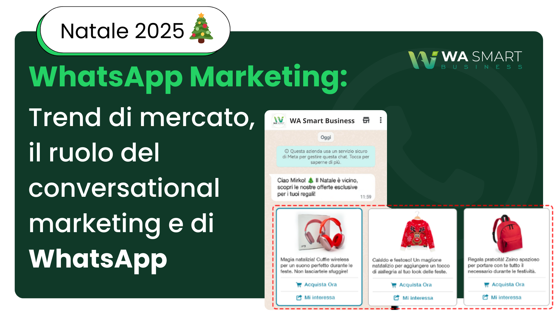 WhatsApp Marketing per Natale - WA Smart Business