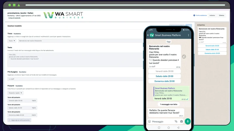 Messaggi automatici - Risposta rapida WA Smart Business